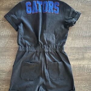 Stylish Black Gators Women's Romper